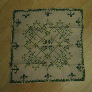 Art Deco 1940's Women's Handkerchief